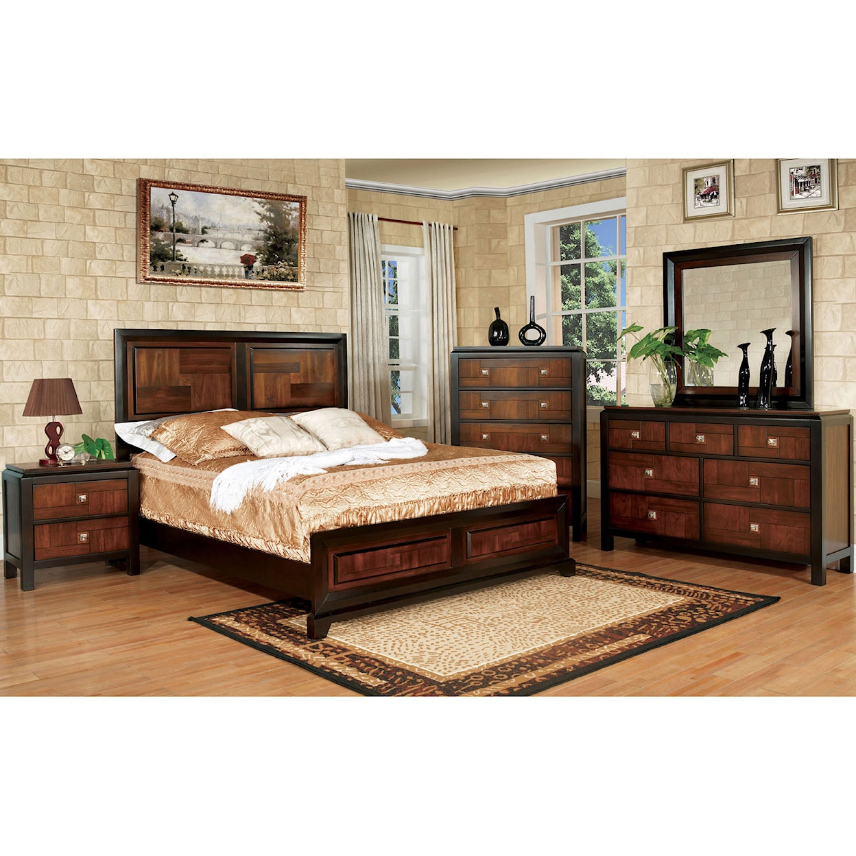 Furniture of America Patra 5-Piece Queen Bedroom Set