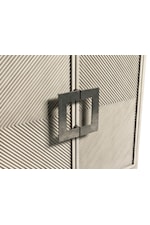 American Drew Hidden Treasures Contemporary Beaded Door chest with Wire Management Features