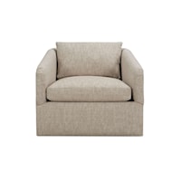 Contemporary Swivel Chair with Cloud Cushion