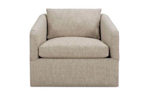 Contemporary Swivel Chair with Cloud Cushion