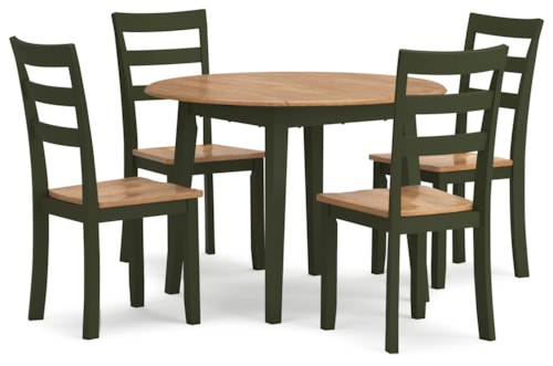 5-Piece Casual Round Dining Set