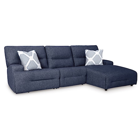 3-Piece Power Reclining Sectional w/ Chaise