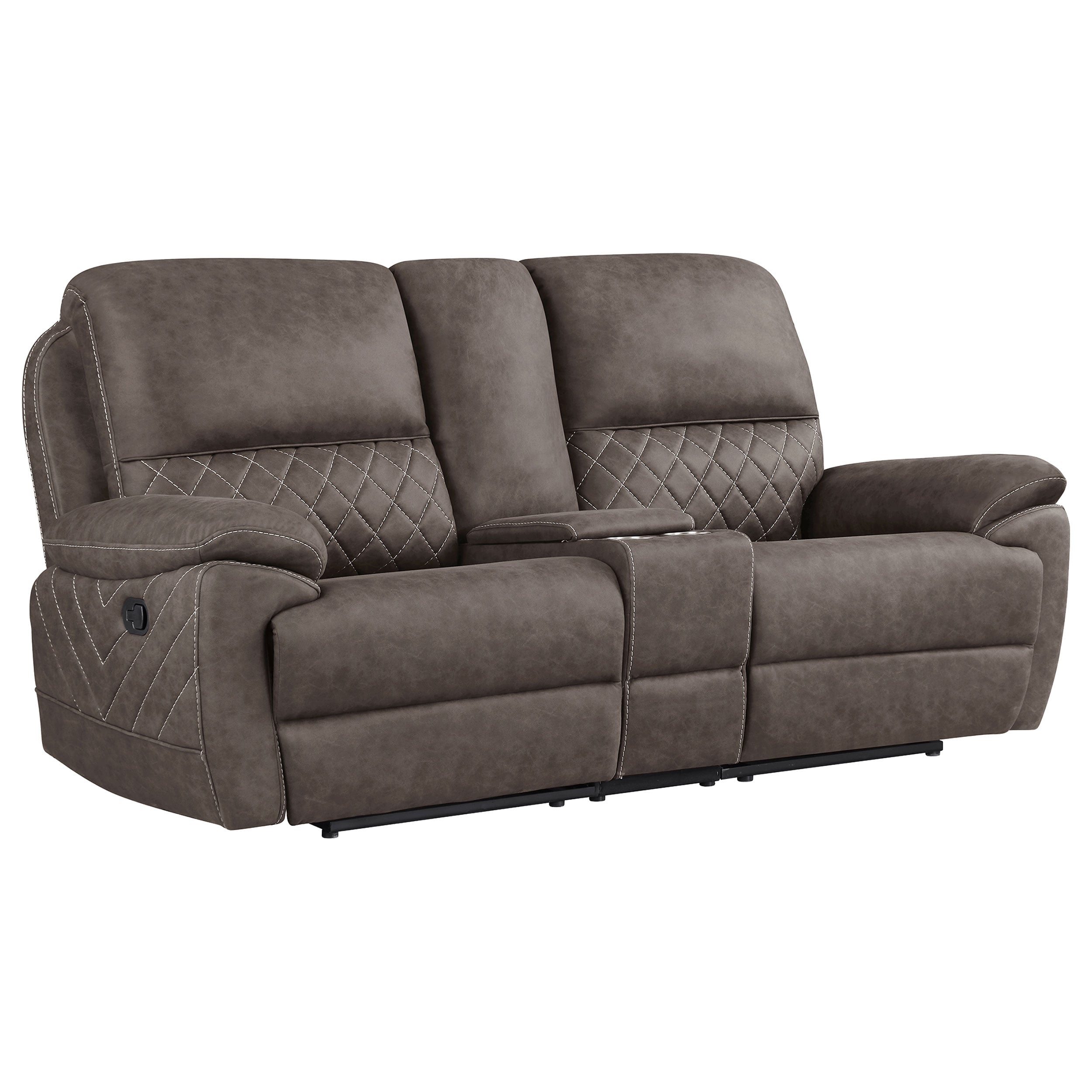 Variel Tufted Motion Loveseat w/ Console