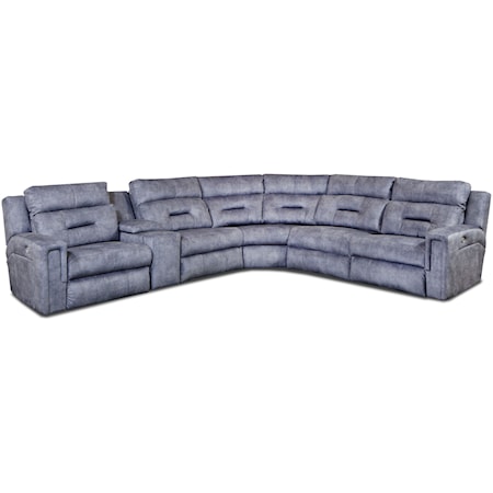 Pwr Headrest Reclining Sectional