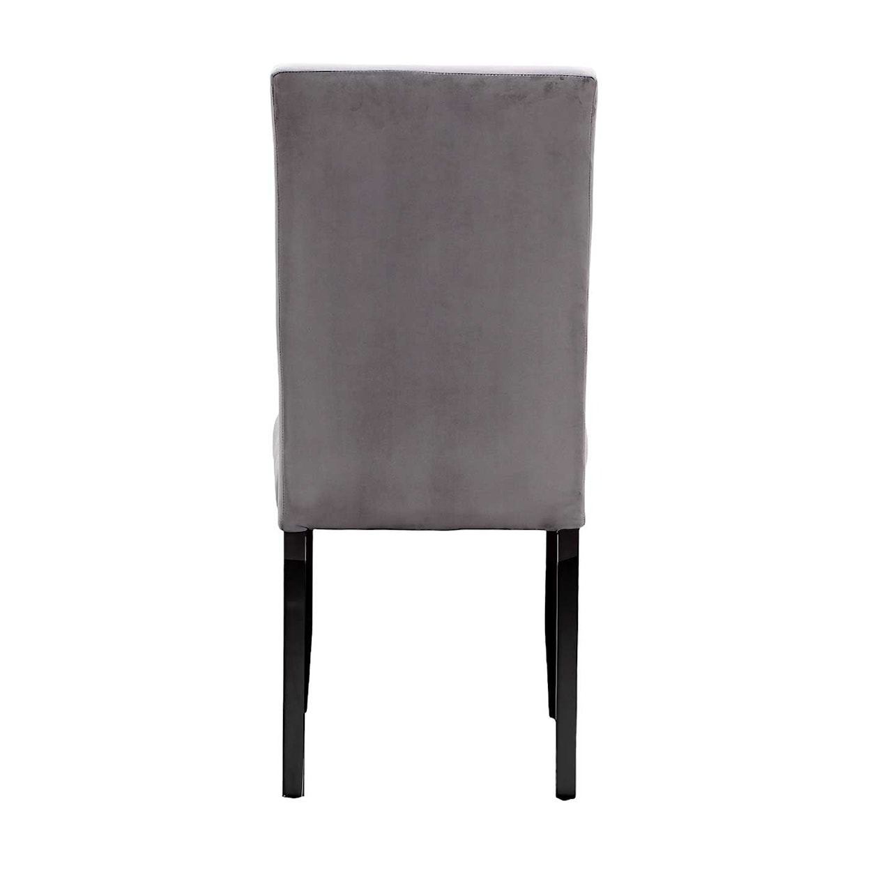 Prime Napoli Gray Velvet Side Chair