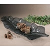 Uttermost Accessories Smoked Leaf Glass Tray