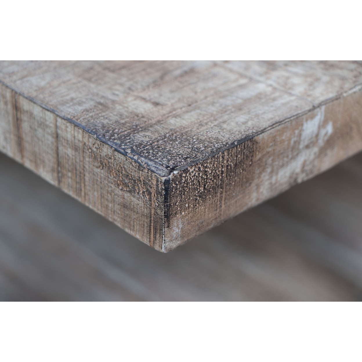 International Furniture Direct Old Wood End Table