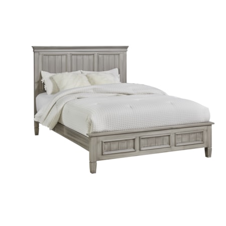 Queen Panel Bed with Low Footboard