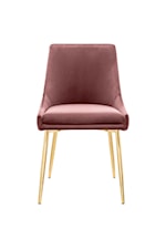 Modway Viscount Viscount Modern Accent Performance Velvet Dining Chair - Pink