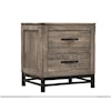 International Furniture Direct Blacksmith 2-Drawer Nightstand
