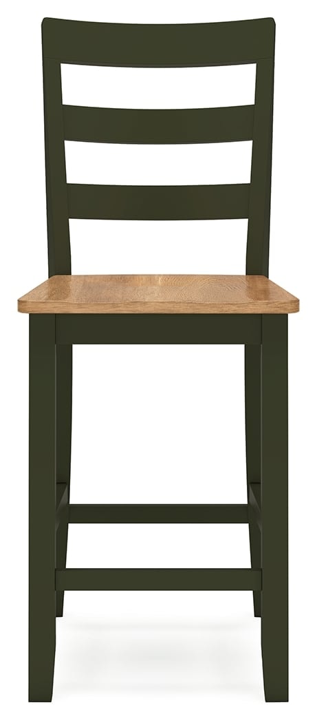 Casual Counter Height Barstool with Ladder Back