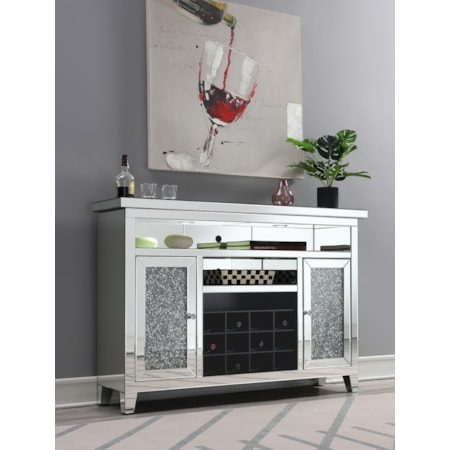 LED Wine Storage Bar Cabinet