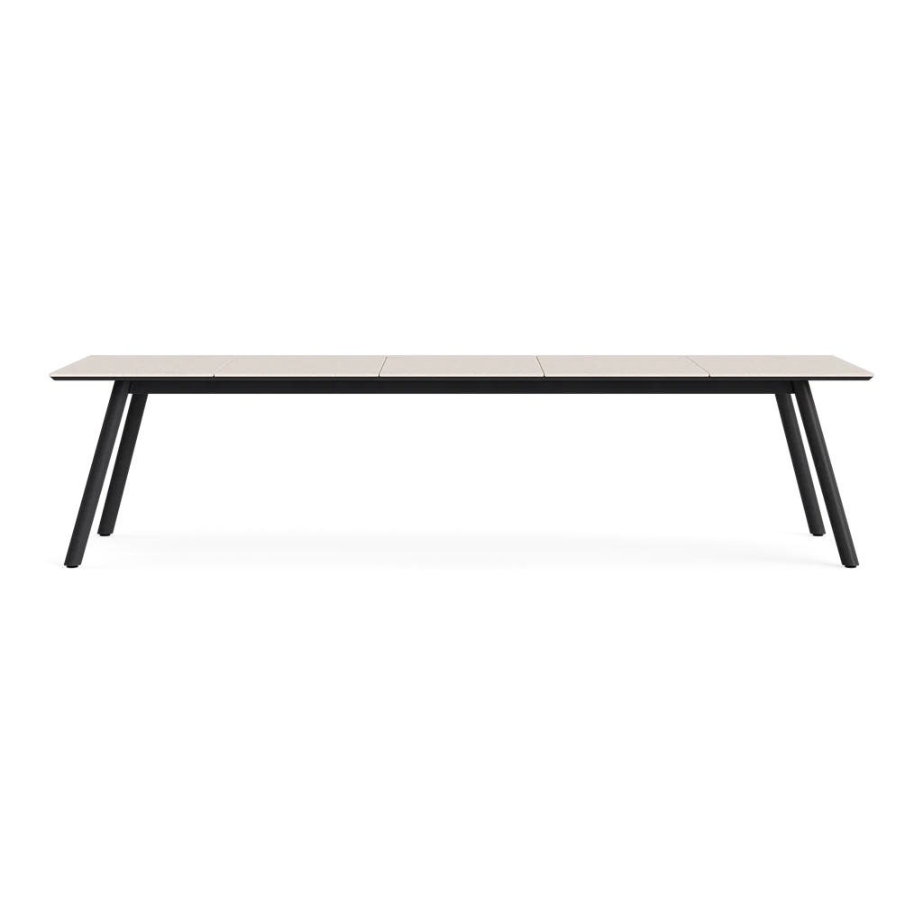 120" Aluminum Dining Table w/Dekton Top
