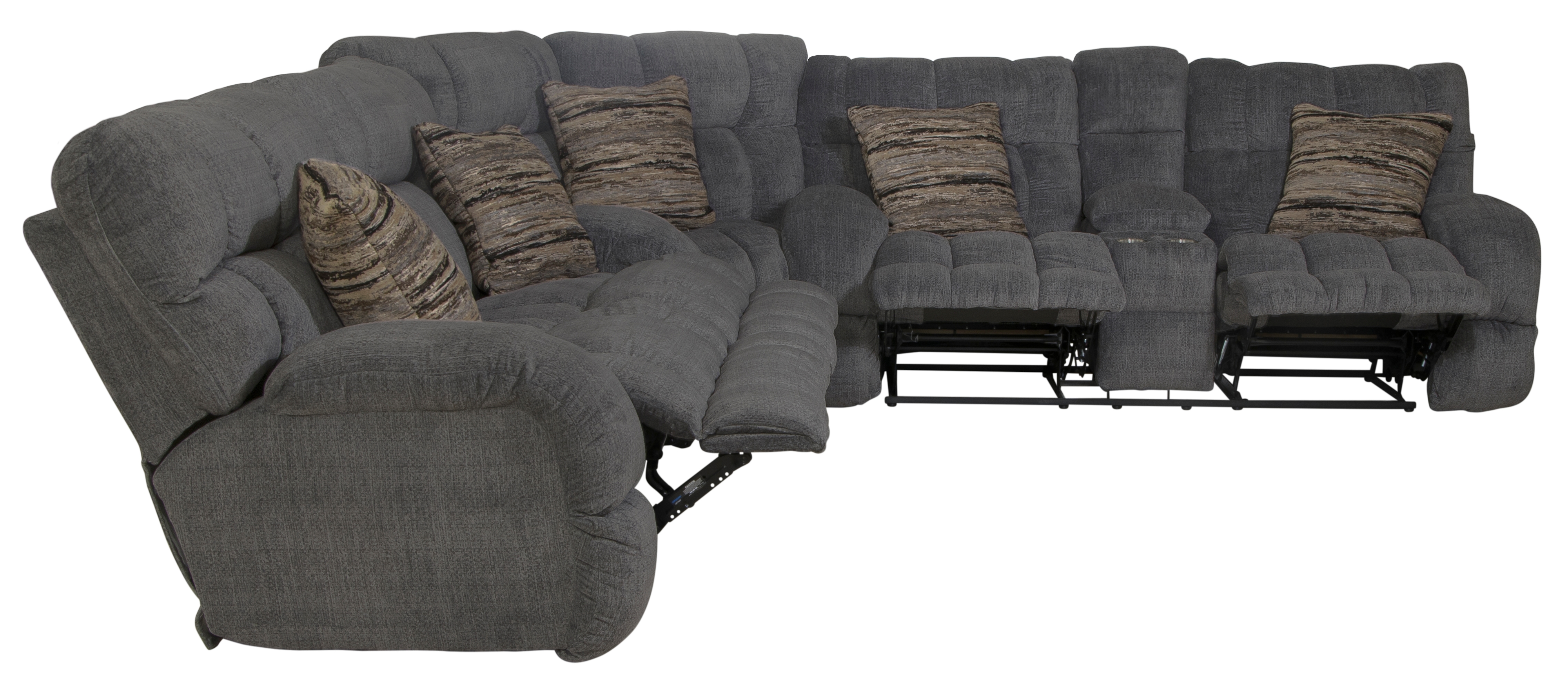 Catnapper Ashland 3-Piece Manual Reclining Sectional Sofa