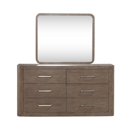 6-Drawer Dresser and Mirror