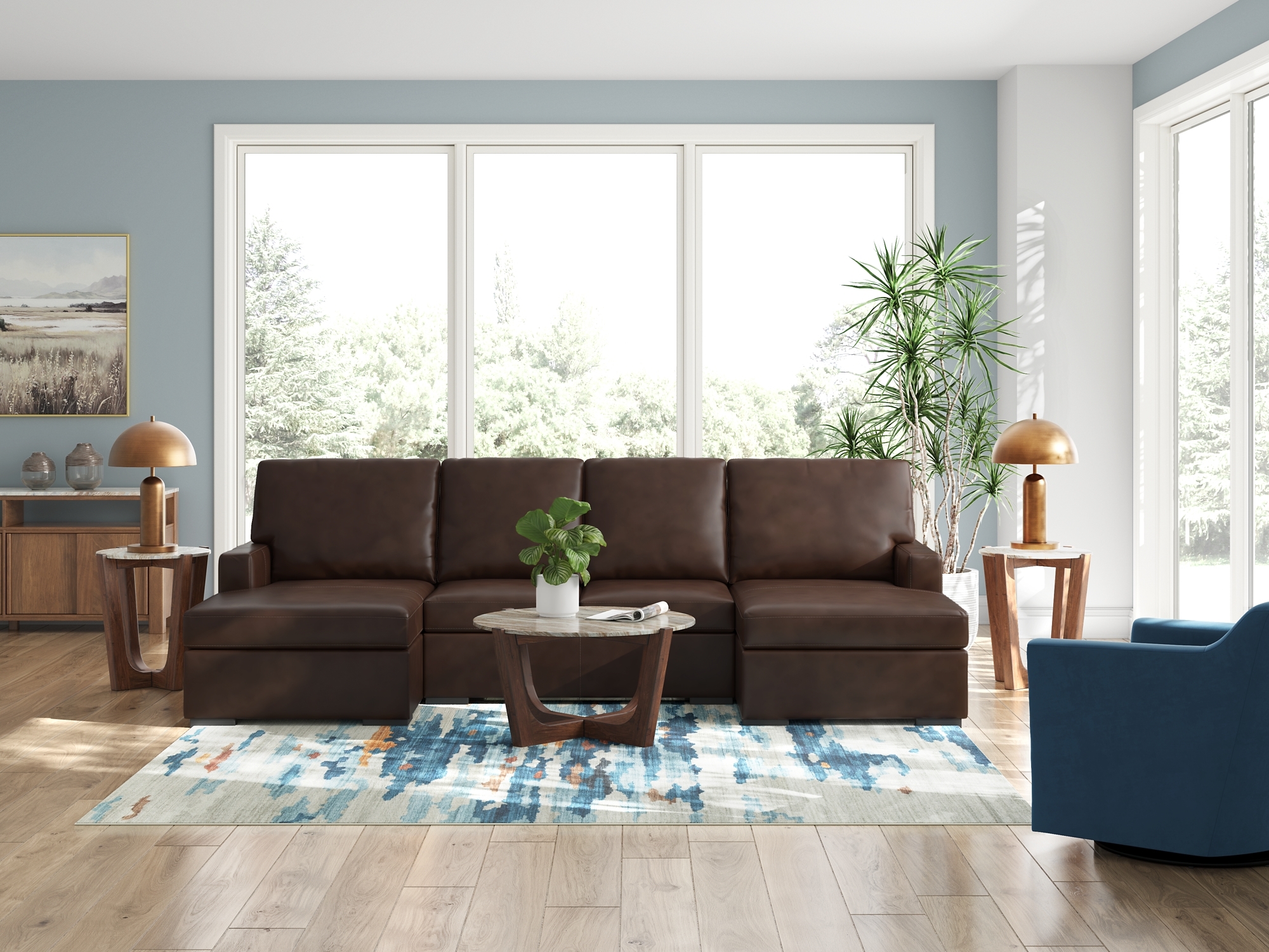 Sectional With Double Chaise