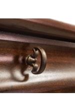 Liberty Furniture Rustic Traditions Three-Drawer Nightstand with Antique Brass Hardware