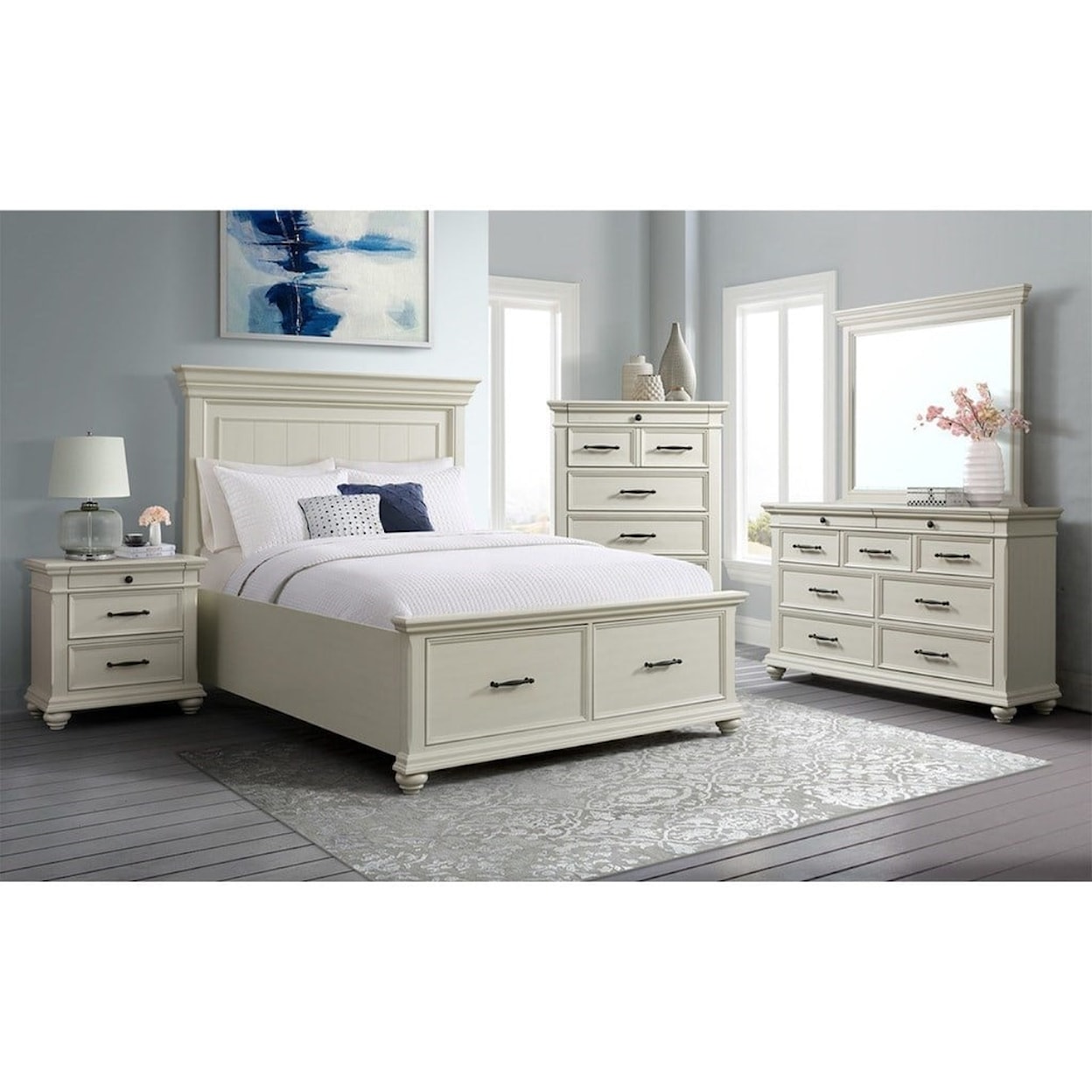 Elements International Slater 3-Piece Queen Bedroom Set