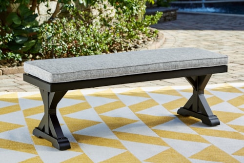 Outdoor Bench with Cushion