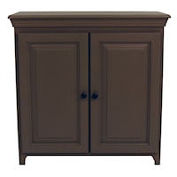 Solid Pine 2 Door Cabinet with 2 Adjustable Shelves
