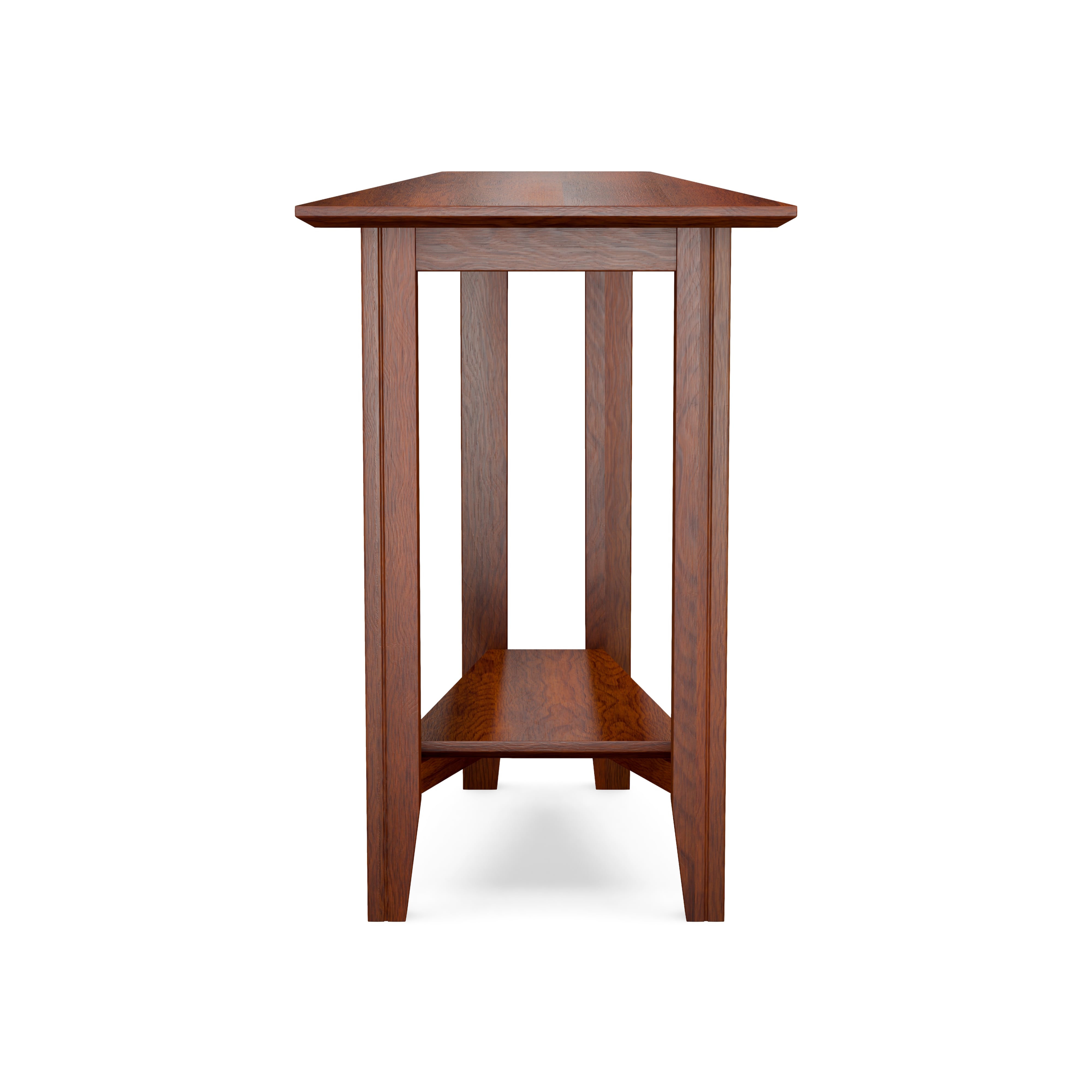 Eclectic Shelf Wedge Table