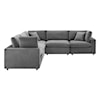 Modway Commix 5-Piece Sectional Sofa