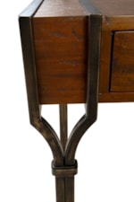 Furniture Classics  Industrial 2-Drawer Desk with Antique Metal Legs