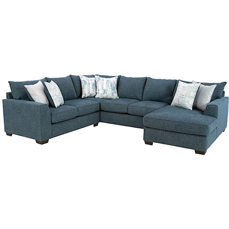 Contemporary Sectional Sofa with Chaise