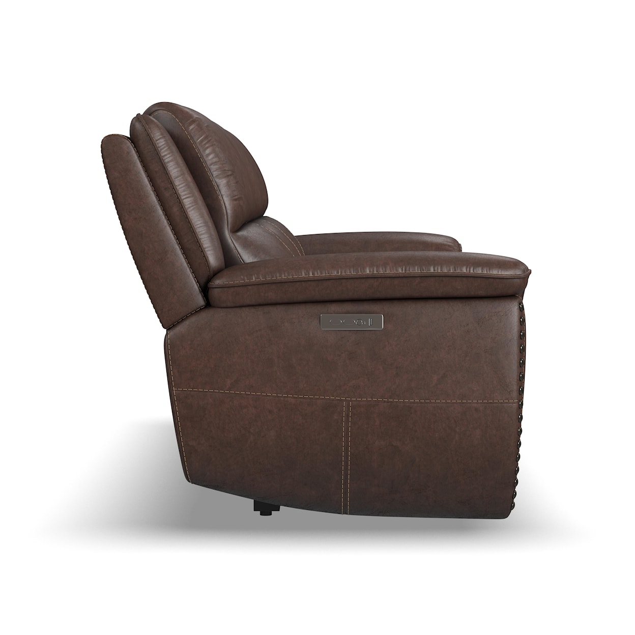 Flexsteel Beau Power Reclining Sofa with Power Headrests