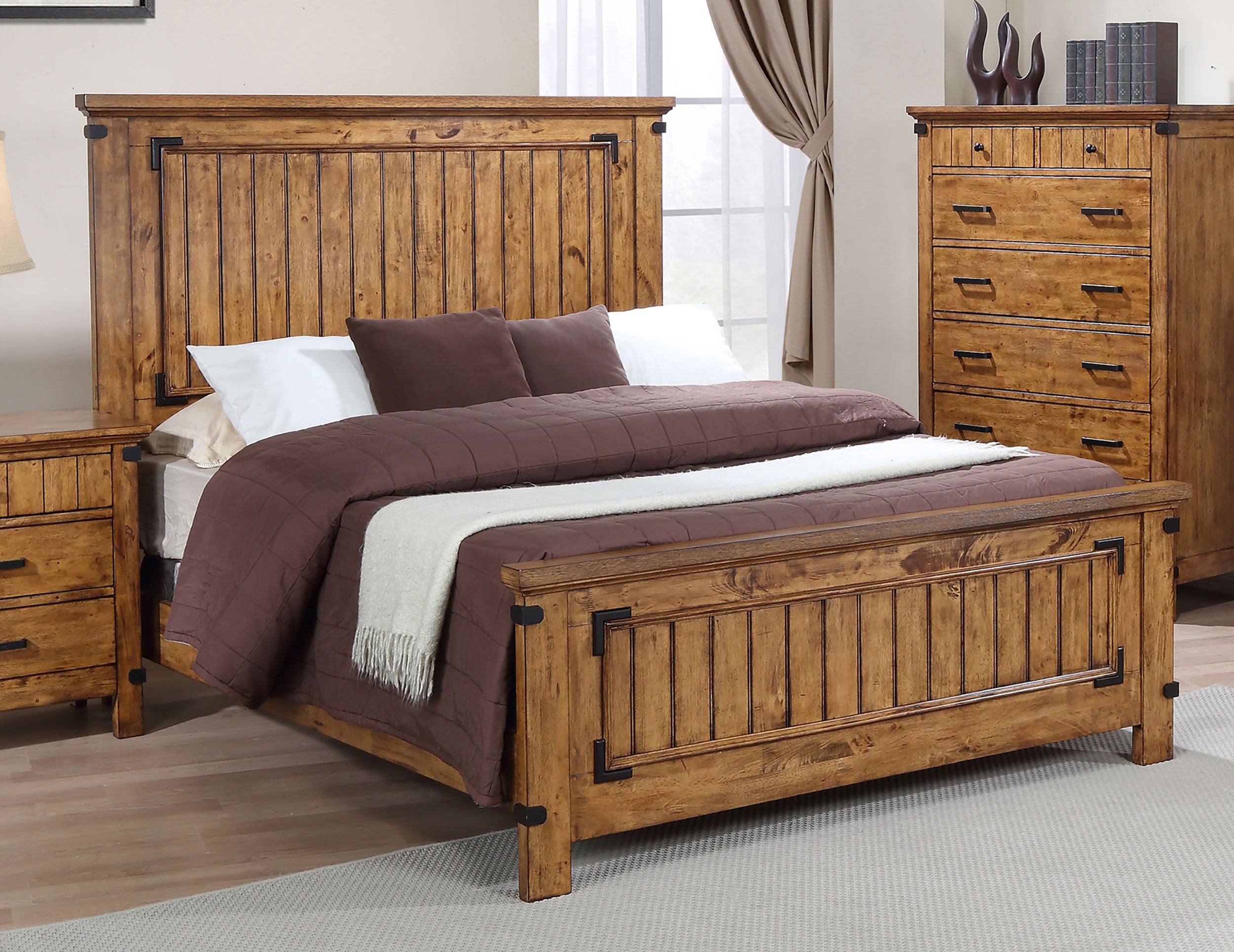 Wood Full Panel Bed