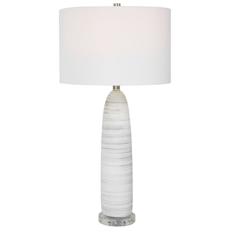 Levadia Matte White Table Lamp