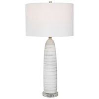 Levadia Matte White Table Lamp