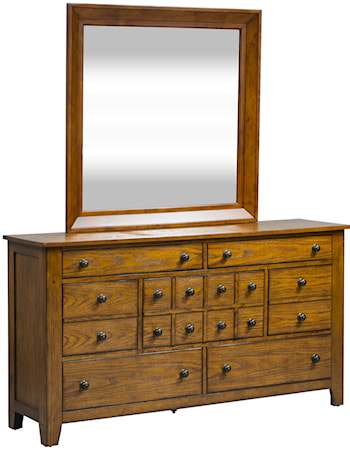 7-Drawer Dresser and Mirror Set