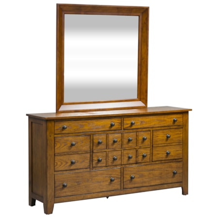 7-Drawer Dresser and Mirror Set