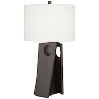 Table Lamp-Poly Abstract Cast Iron Finish