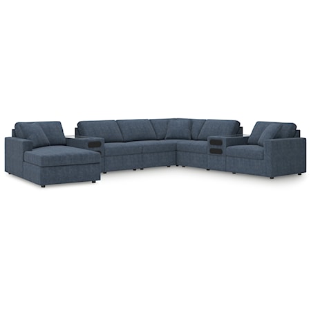 8-Piece Sectional w/ Audio System And Chaise