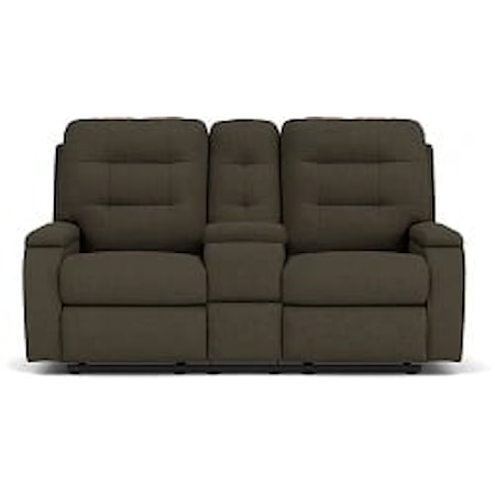 Power Reclining Loveseat with Console