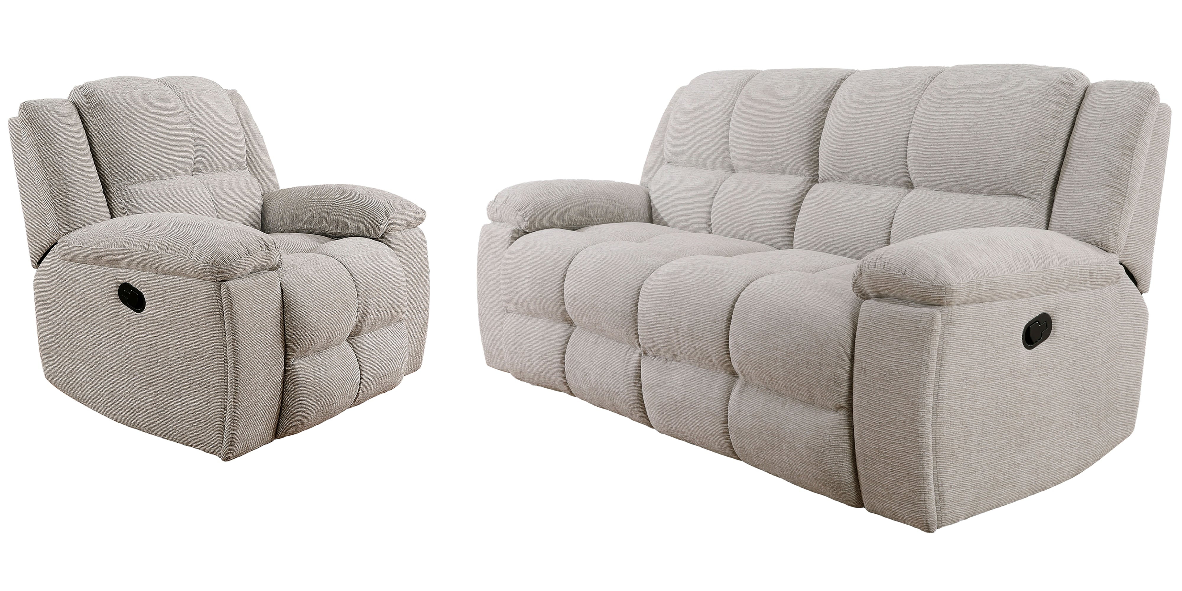 Manual Reclining Sofa and Recliner Set