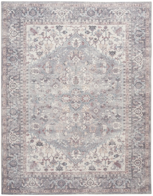 7'10" X 9'10" Grey Rectangle Rug