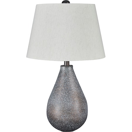 Set of 2 Bateman Patina Metal Table Lamps