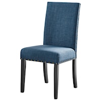 Transitional Dining Side Chair with Nailhead Trim