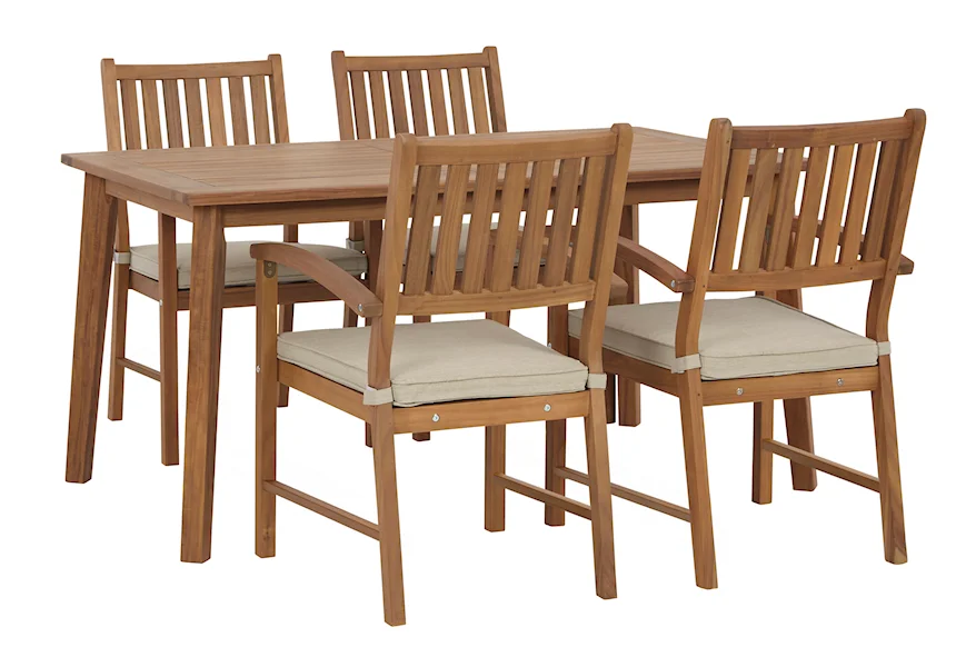 Janiyah Outdoor Dining Table with 4 Chairs by Signature Design by Ashley at Royal Furniture
