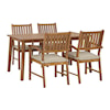 Signature Design by Ashley Janiyah Outdoor Dining Table with 4 Chairs