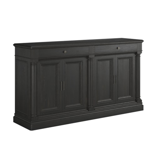Traditional 4-Door Credenza