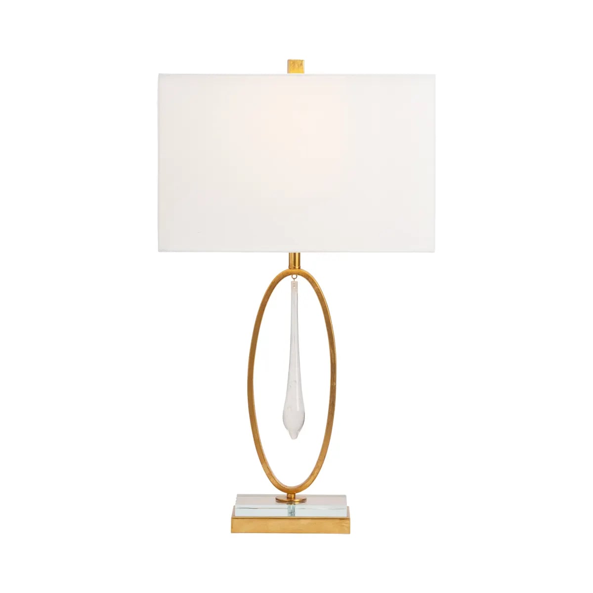 Ashford Bubble Glass Teardrop Table Lamp