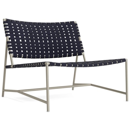 Modern Armless Strap Lounge Chair