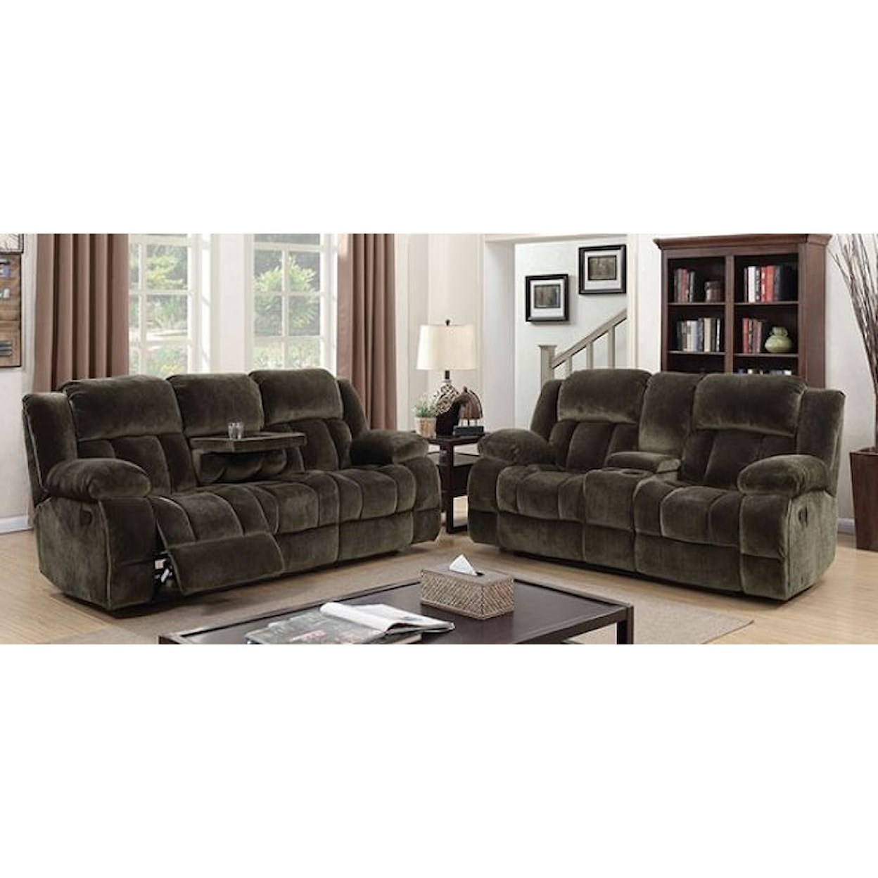 Furniture of America Sadhbh 2-Piece Living Room Set