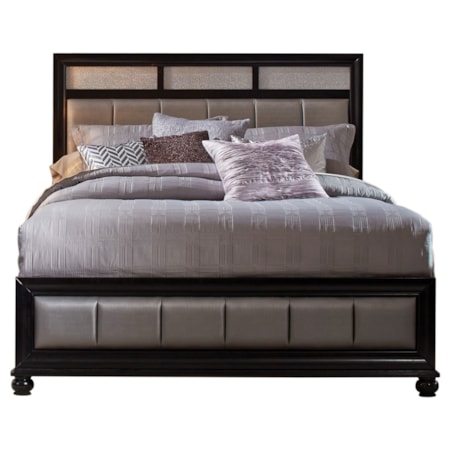 Barzini Wood Cal King Panel Bed