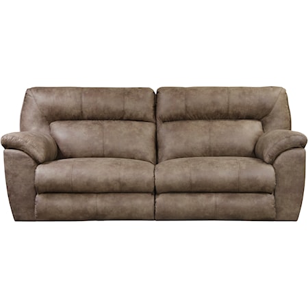 Casual Contemporary Power Reclining Loveseat with USB Ports
