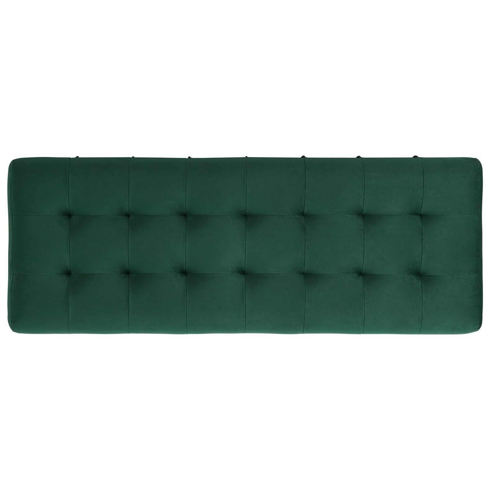 Elements International Ottomans BING GREEN VELVET STORAGE BENCH |